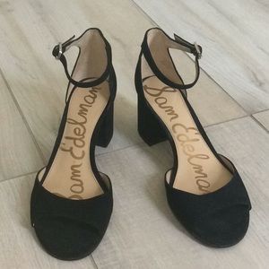 Sam Edelman suede sandals.